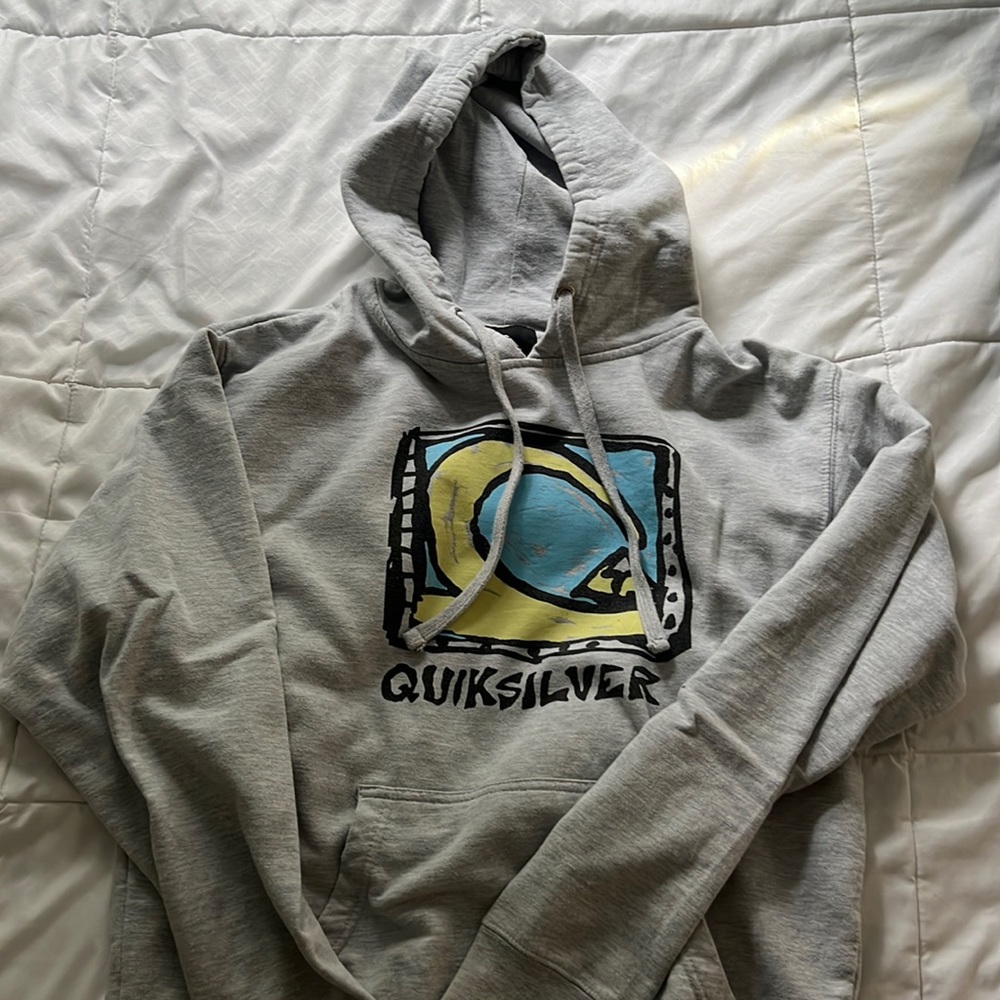 QUIKSILVER GREY HOODIE